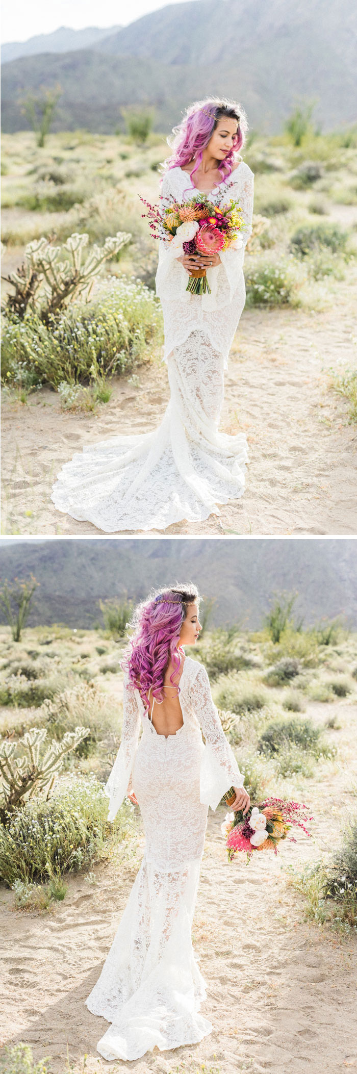 boho desert bride