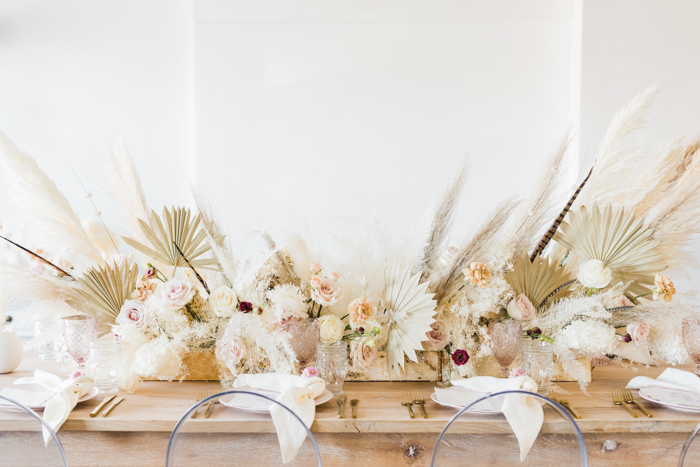 Neutral Dried flower arrangement- Natural dried flowers